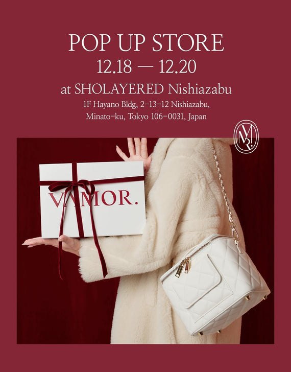 SHOLAYERED Nishiazabu にて、ポップアップストアを開催いたしました