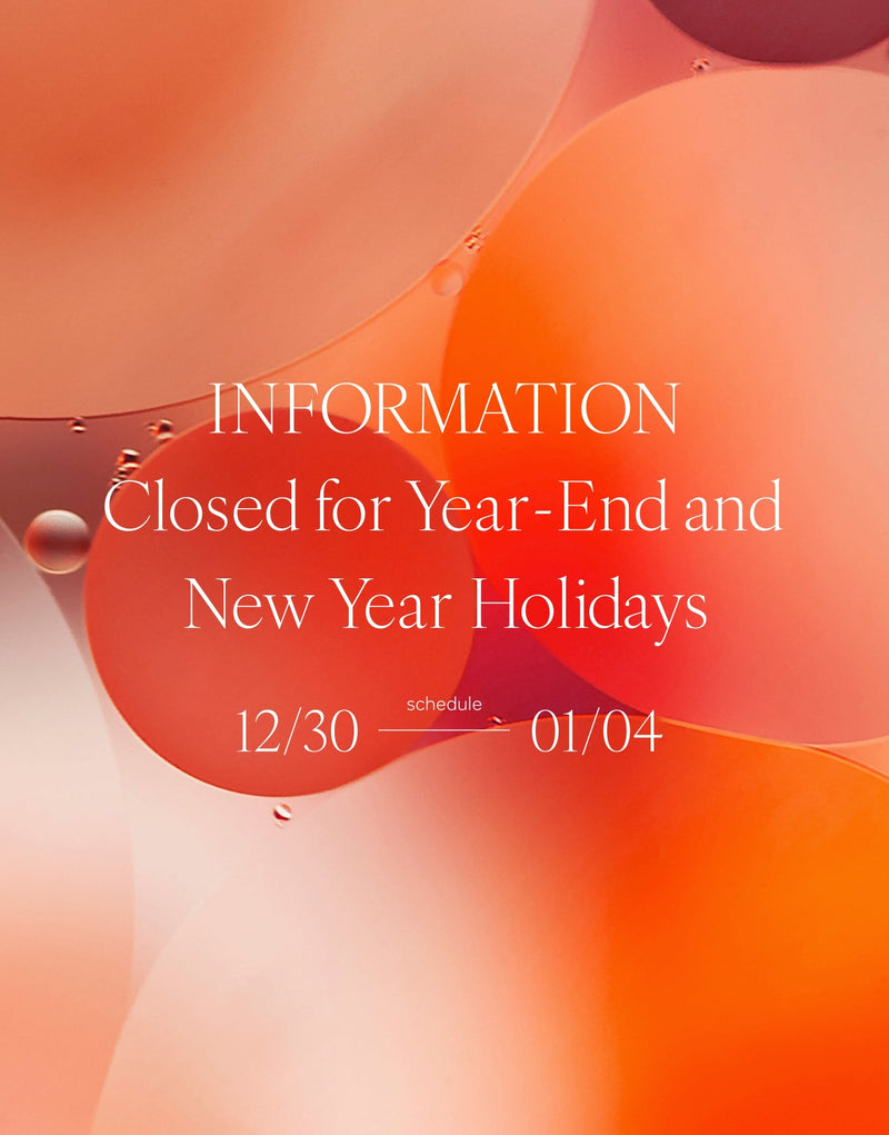 Notice of New Year's holiday closure